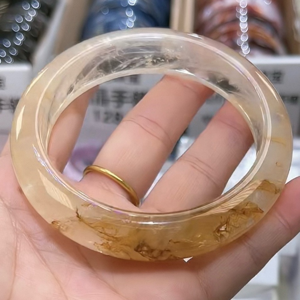 Golden Healer Crystal Bangle Size 57
